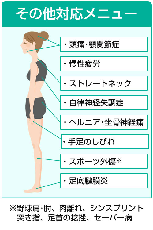 その他対応メニュー